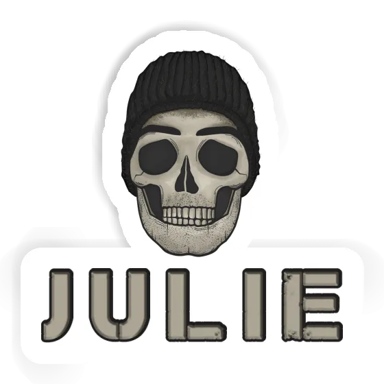 Sticker Julie Skull Notebook Image