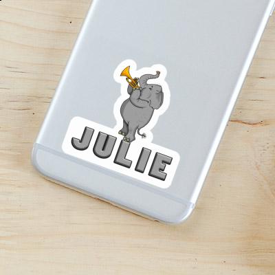 Julie Sticker Trumpet Elephant Notebook Image