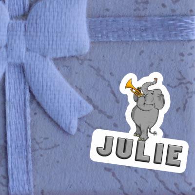 Julie Sticker Trumpet Elephant Gift package Image