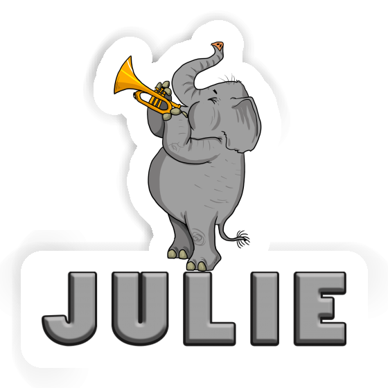 Julie Sticker Trumpet Elephant Gift package Image