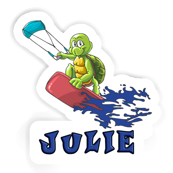 Sticker Julie Kitesurfer Laptop Image