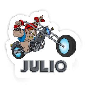 Julio Sticker Motorbike Rider Image