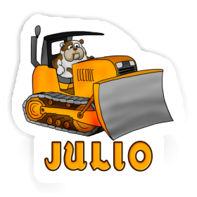 Julio Sticker Bulldozer Image