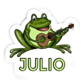 Julio Sticker Guitar Frog Image