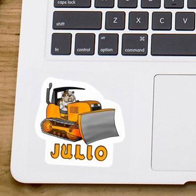 Julio Sticker Bulldozer Notebook Julio Sticker Bulldozer Gift package Image