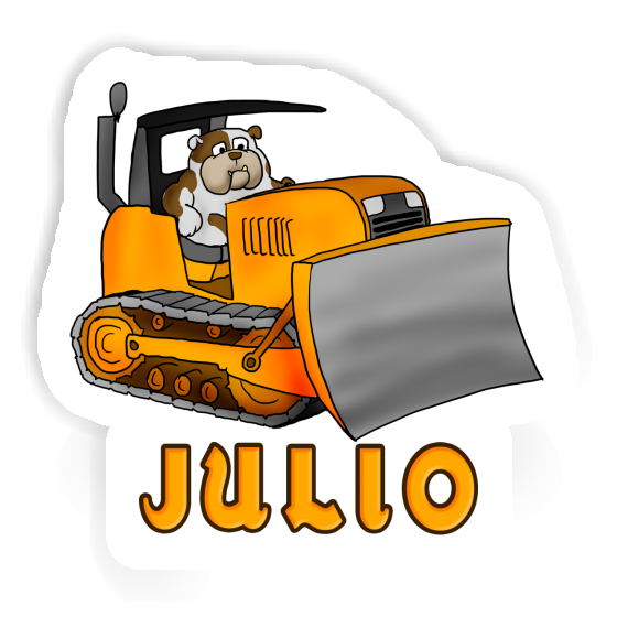 Julio Sticker Bulldozer Notebook Julio Sticker Bulldozer Notebook Image