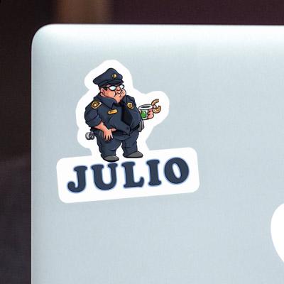 Sticker Julio Police Officer Notebook Sticker Julio Police Officer Gift package Image