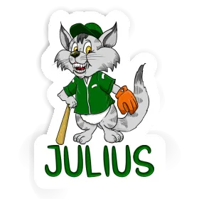 Sticker Julius Baseball-Katze Image