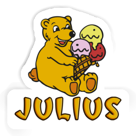 Julius Sticker Ice Cream Bear Image