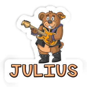 Julius Sticker Guitarist Image