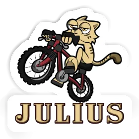 Julius Sticker Fahrradkatze Image