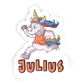 Julius Sticker Läuferin Image