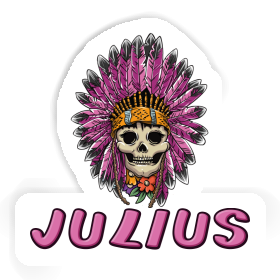 Sticker Womens Skull Julius Image