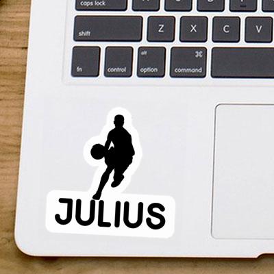 Aufkleber Basketballspieler Julius Laptop Image