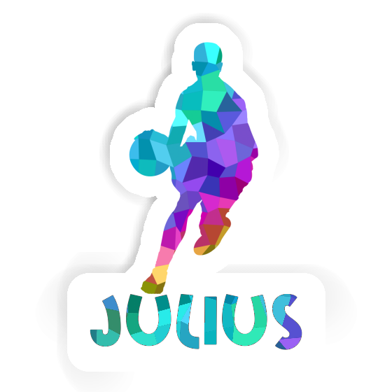 Sticker Basketballspieler Julius Notebook Image