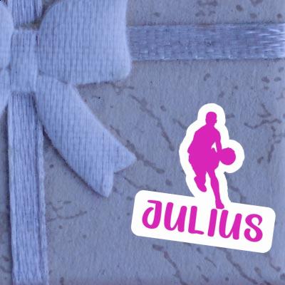 Sticker Basketballspieler Julius Notebook Image