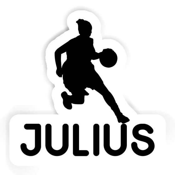 Basketball Player Sticker Julius Notebook Image