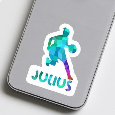 Sticker Julius Basketball Player Image