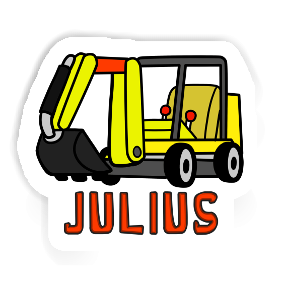 Sticker Minibagger Julius Notebook Image