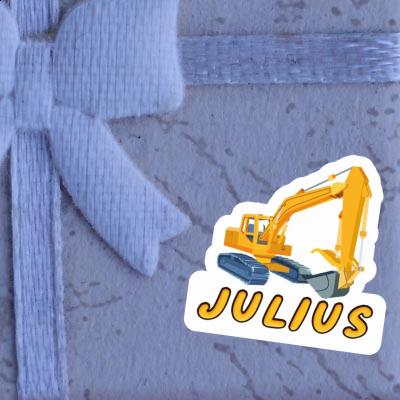 Julius Sticker Excavator Notebook Image