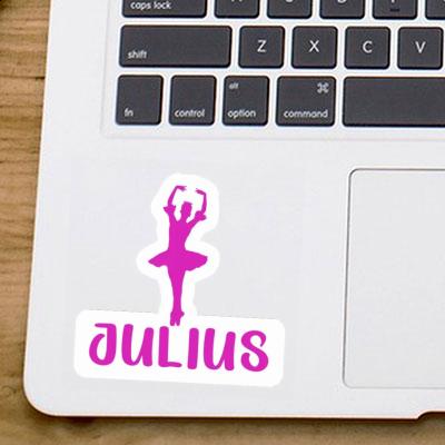 Aufkleber Julius Ballerina Laptop Image