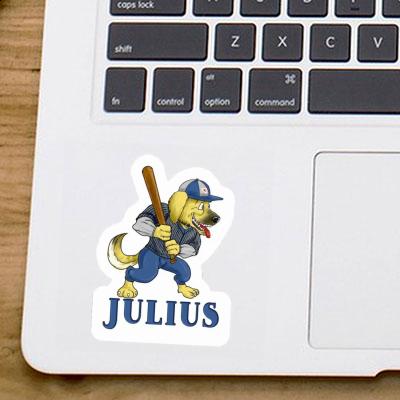 Autocollant Julius Baseball-Chien Gift package Image