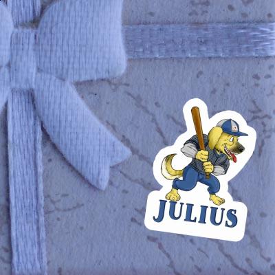 Autocollant Julius Baseball-Chien Gift package Image