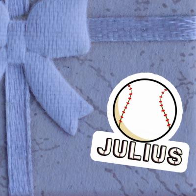 Sticker Baseball Ball Julius Laptop Image