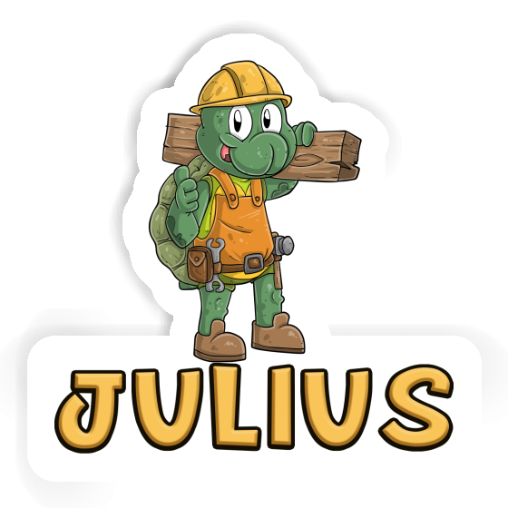 Construction worker Sticker Julius Gift package Image