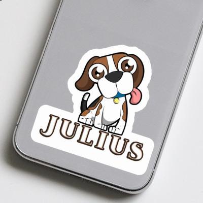 Sticker Julius Beagle Notebook Image