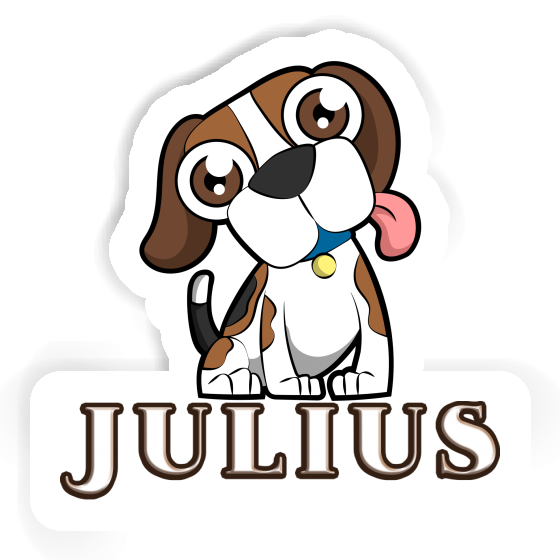 Sticker Julius Beagle Gift package Image