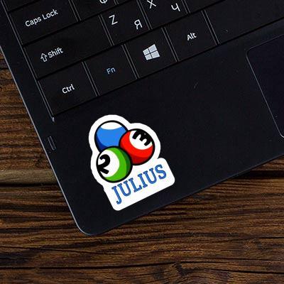 Sticker Billiard Ball Julius Laptop Image