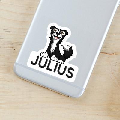 Julius Autocollant Border Collie Notebook Image