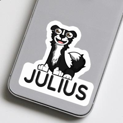 Julius Autocollant Border Collie Laptop Image