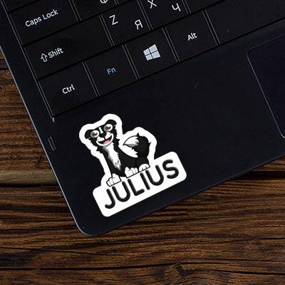 Julius Autocollant Border Collie Notebook Image