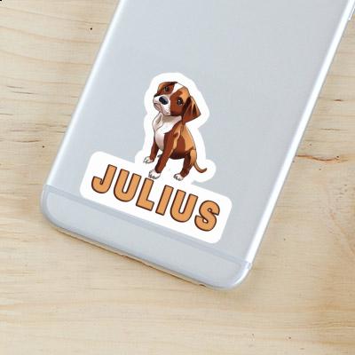 Sticker Boxer Dog Julius Gift package Image