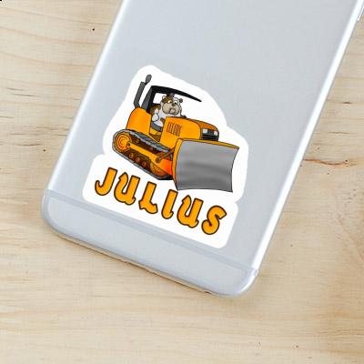 Sticker Julius Bulldozer Notebook Image