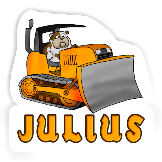 Sticker Julius Bulldozer Notebook Image