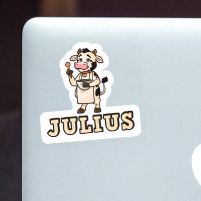 Sticker Julius Cow Laptop Image