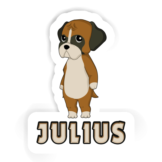 Aufkleber Deutscher Boxer Julius Laptop Image