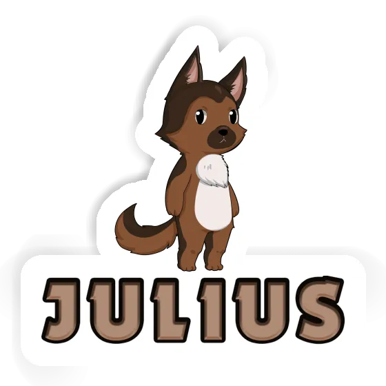 Sticker Deutscher Schäferhund Julius Gift package Image