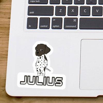 Chien de chasse Autocollant Julius Laptop Image