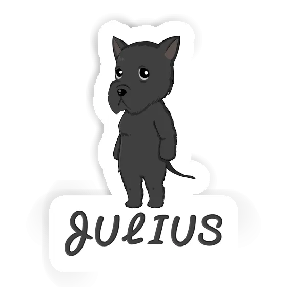 Sticker Giant Schnauzer Julius Gift package Image