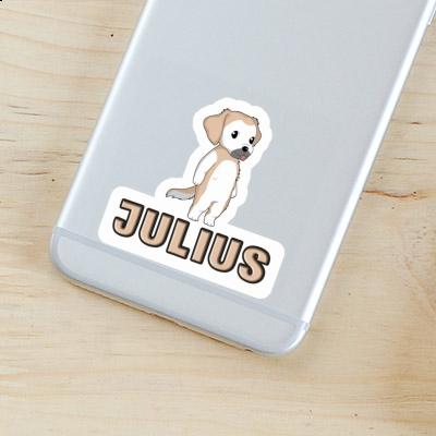 Sticker Julius Golden Retriever Gift package Image