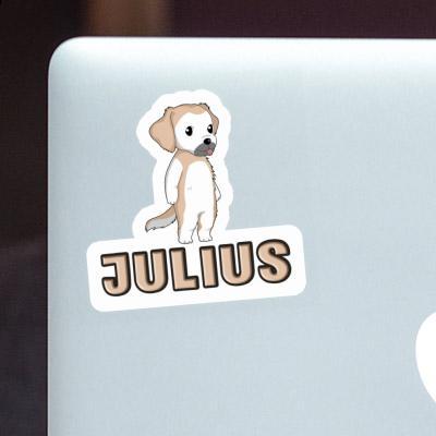 Autocollant Golden Retriever Julius Notebook Image