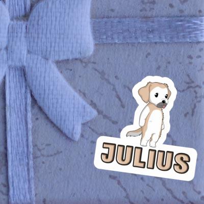 Sticker Golden Retriever Julius Gift package Image