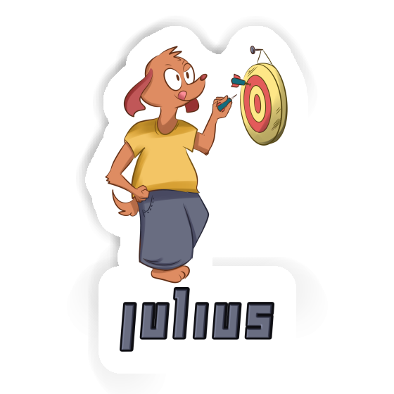 Julius Sticker Dartspieler Image