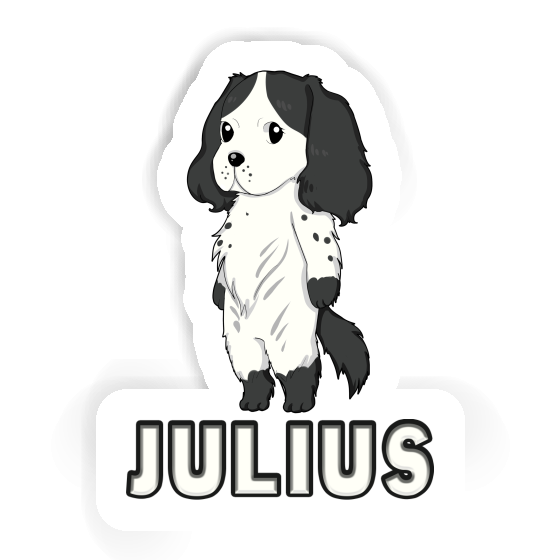 Sticker Julius Cocker Spaniel Gift package Image