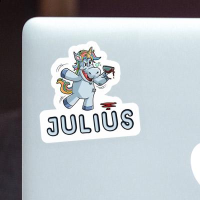 Sticker Julius Unicorn Laptop Image