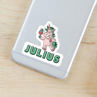 Julius Sticker Party Unicorn Notebook Image